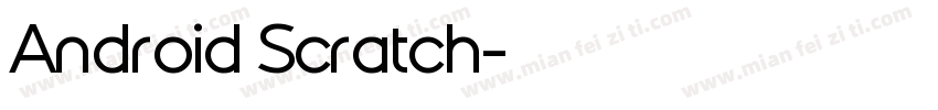 Android Scratch字体转换